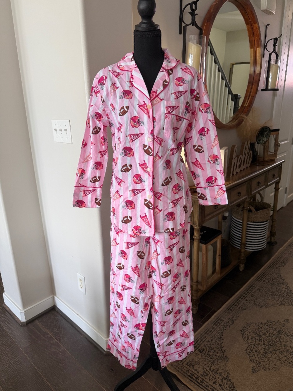 Printfresh Game Day Long Sleep Set. Size XXS. NWT!